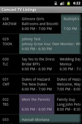 Comcast TV Listings android App screenshot 1